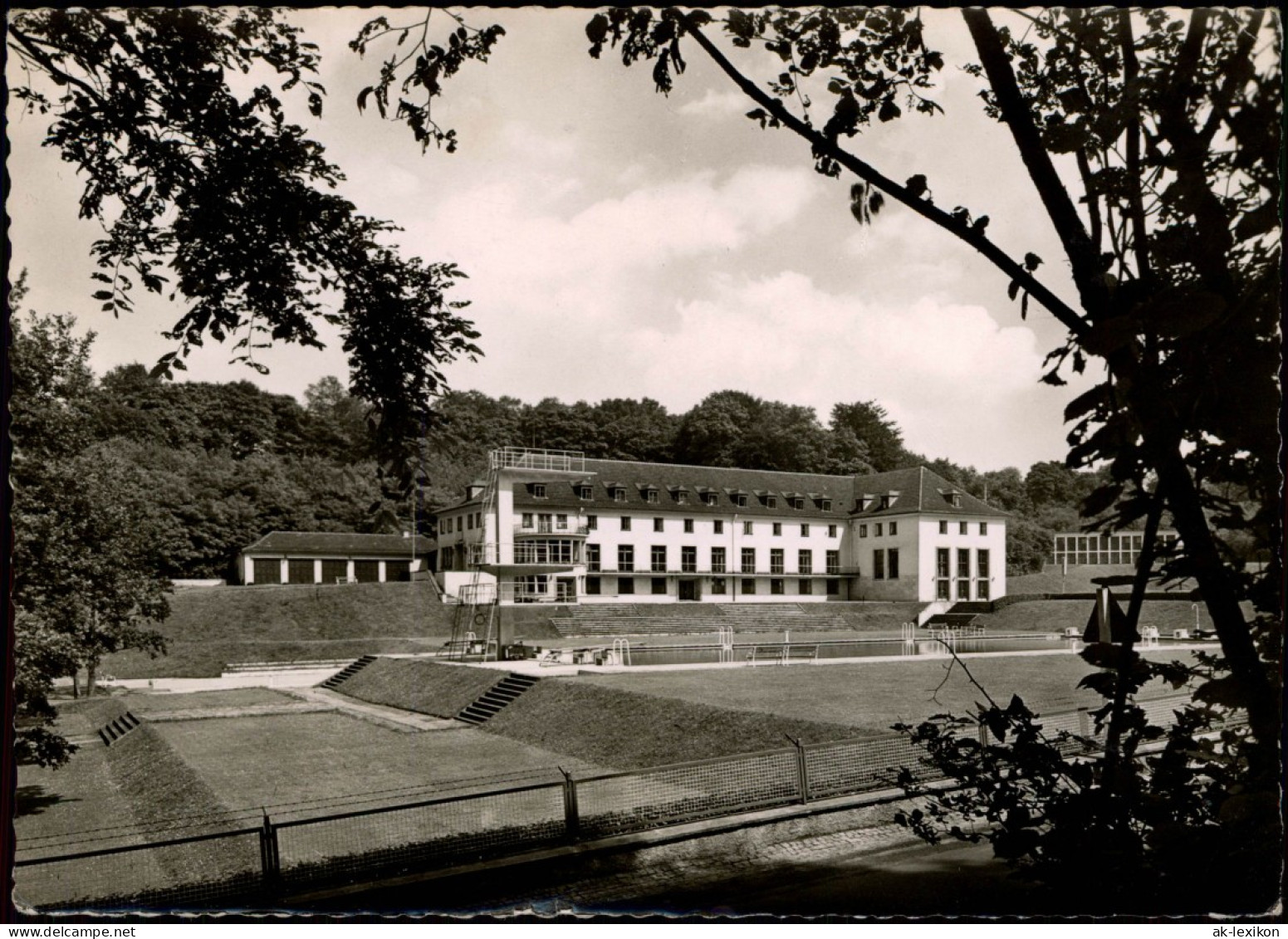 Ansichtskarte Hennef (Sieg) SPORTSCHULE F. V. MITTELRHEIN 1957 - Hennef