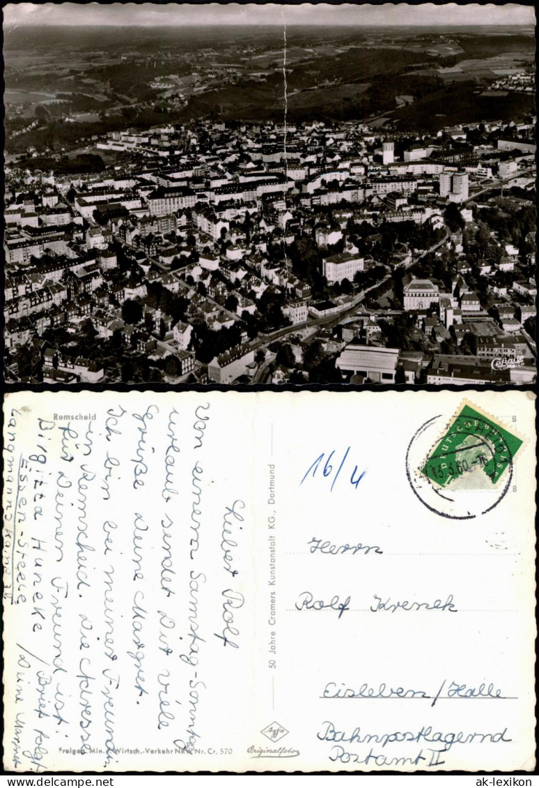 Ansichtskarte Remscheid Luftbild 1960 - Remscheid