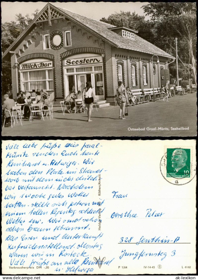 Ansichtskarte Graal-Müritz Milchbar-Seestern 1964 - Graal-Müritz