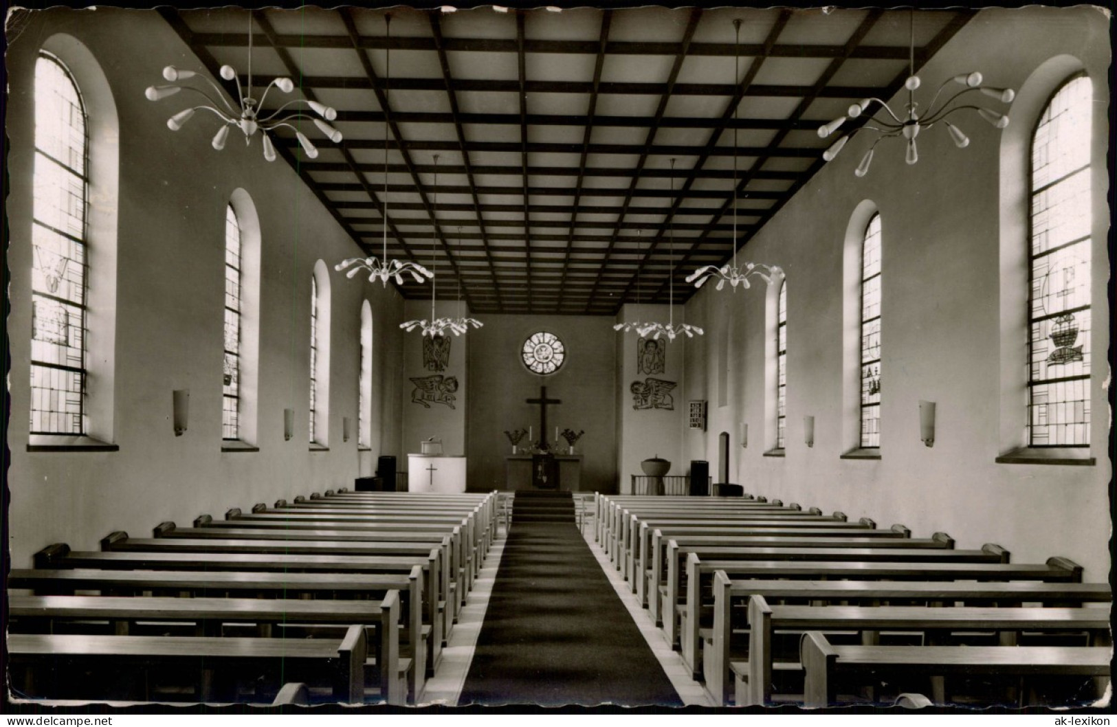 Ansichtskarte Dülmen Ec. Kirche - Innen 1962 - Duelmen