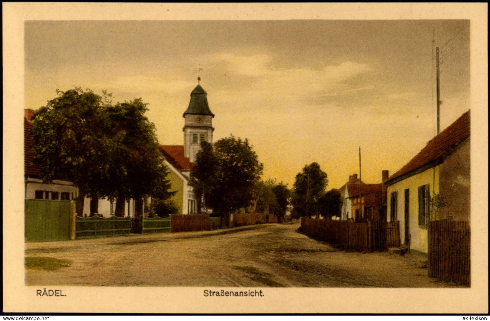 Rädel-Kloster Lehnin Straßenansicht Dorf Ansicht Blick Auf Wohnhäuser 1910 - Lehnin