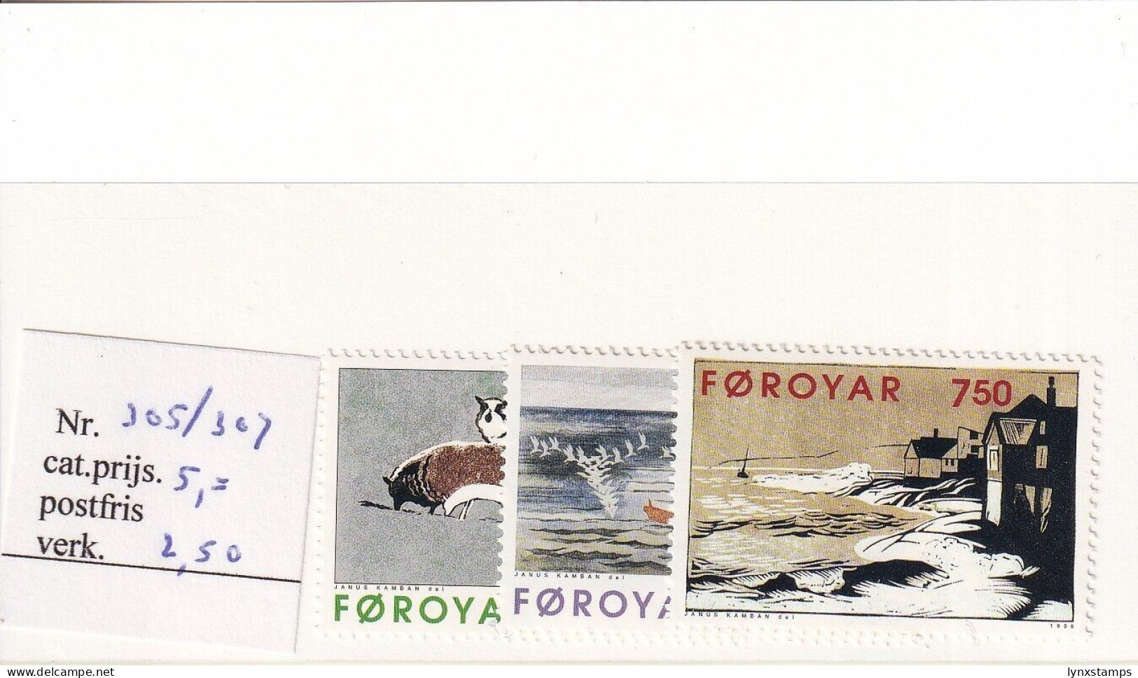 SA05 Faroe Islands 1996 Art By Janus Kamban Mint Stamps - Faroe Islands