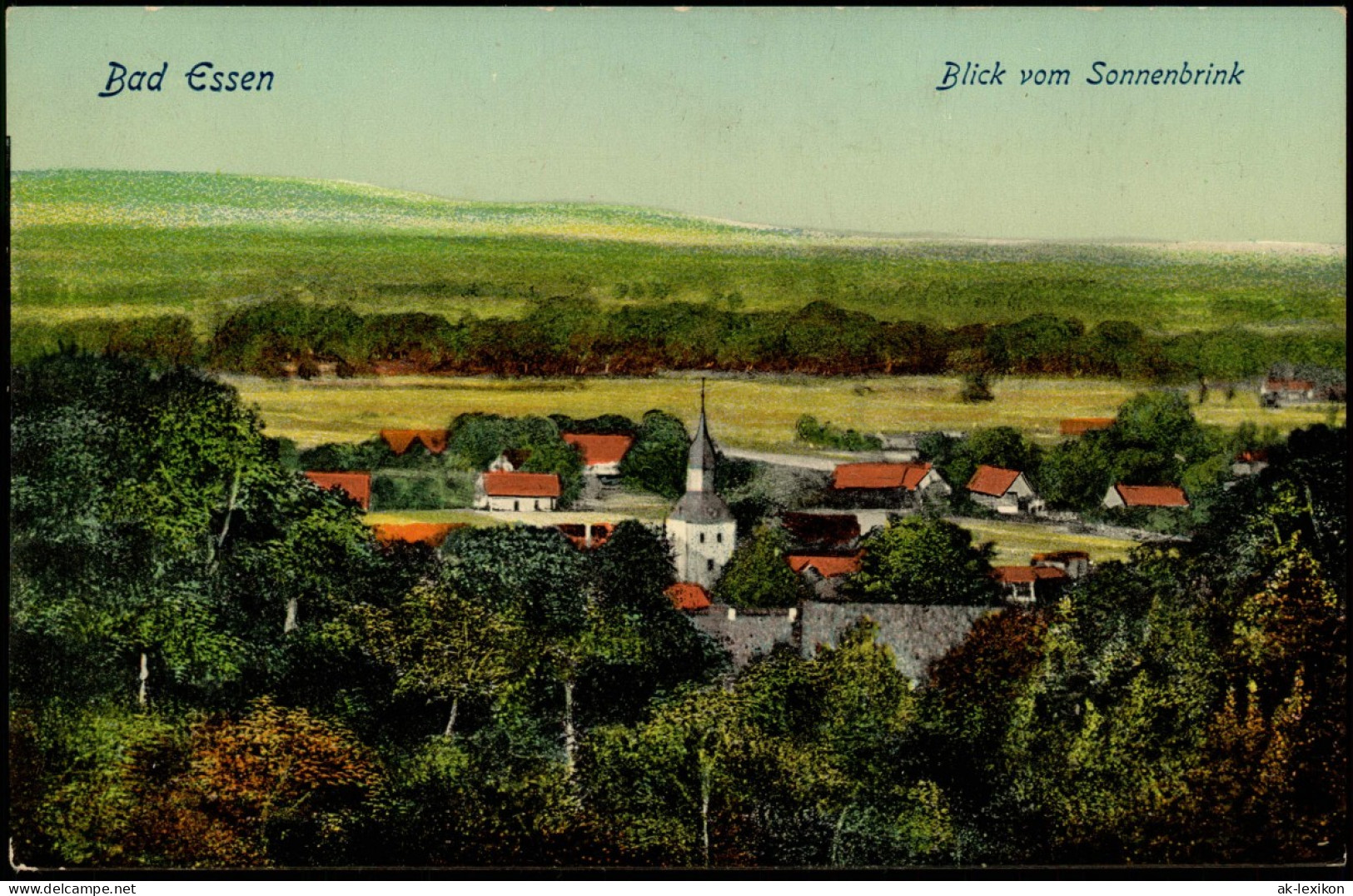 Ansichtskarte Bad Essen Blick Auf Die Stadt 1913 - Bad Essen