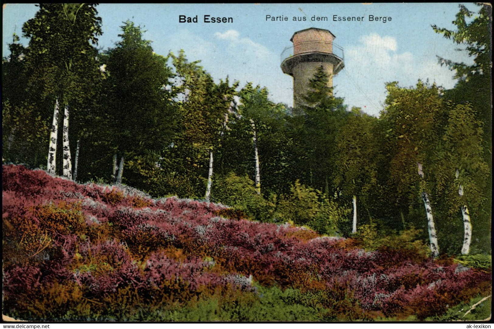 Ansichtskarte Bad Essen Aussichtsturm Aud Dem Essener Berge 1913 - Bad Essen