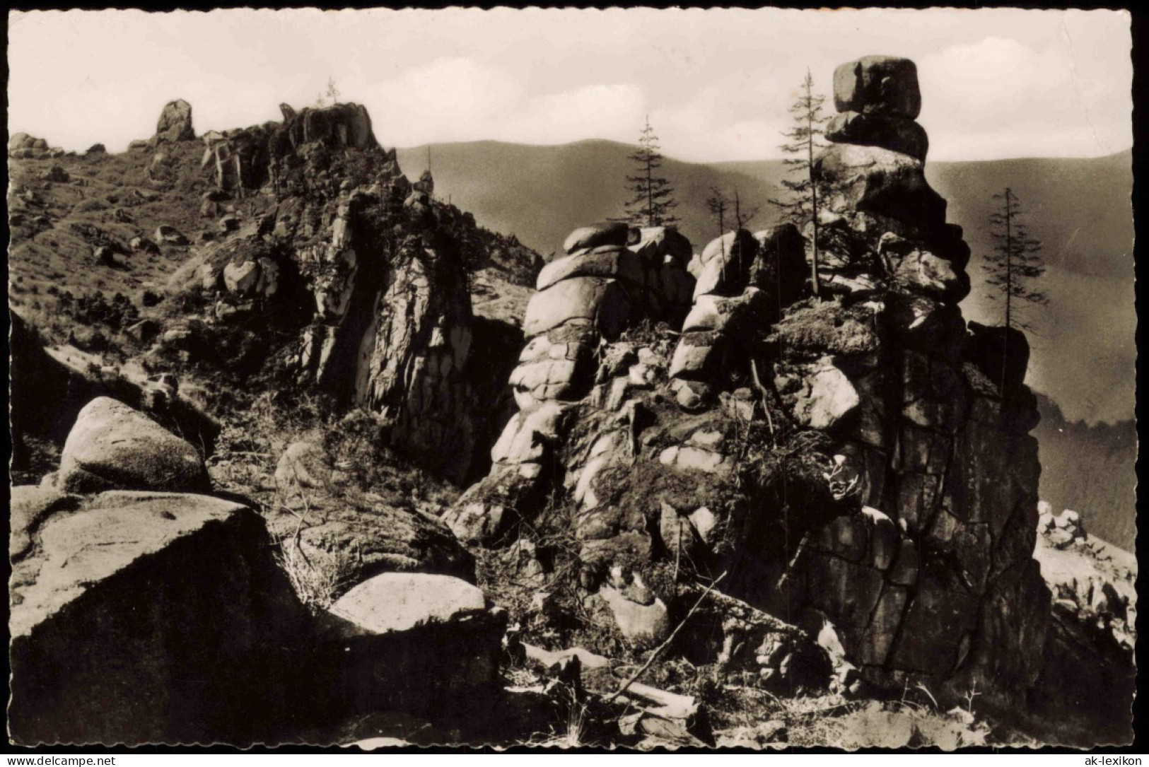 Ansichtskarte  OKER/Harz Felspartie Im Kästegebiet 1955 - Non Classés