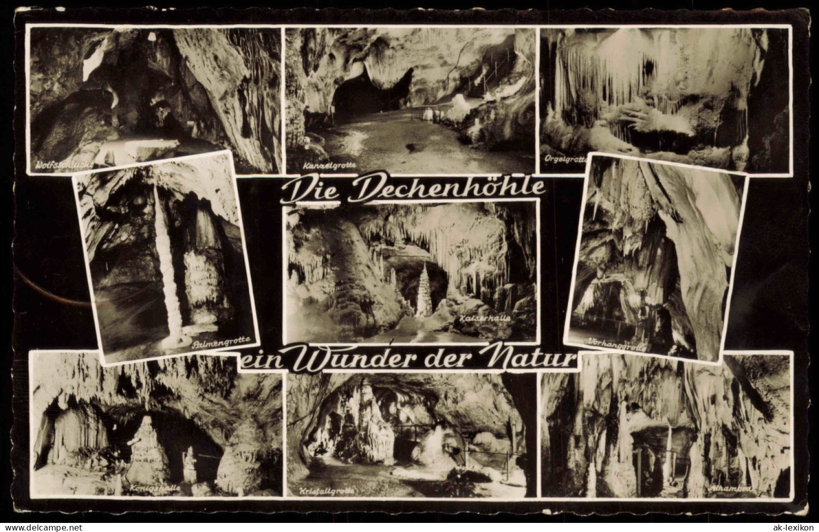 Grüne-Iserlohn Mehrbildkarte Höhlen-Ansichten Der Dechenhöhle 1962 - Iserlohn