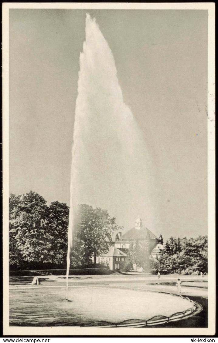 Bad Oeynhausen Kurpark Jordansprudel Wasserkunst Wasserspiele 1955 - Bad Oeynhausen