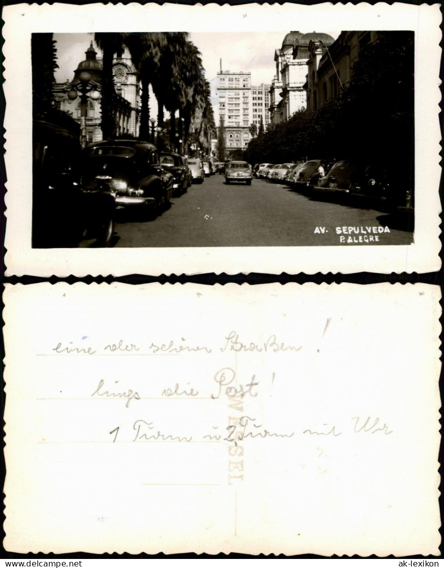 Porto Alegre Av. Avenida Sepulveda, Autos Straßen Ansicht 1950 Privatfoto - Sonstige & Ohne Zuordnung