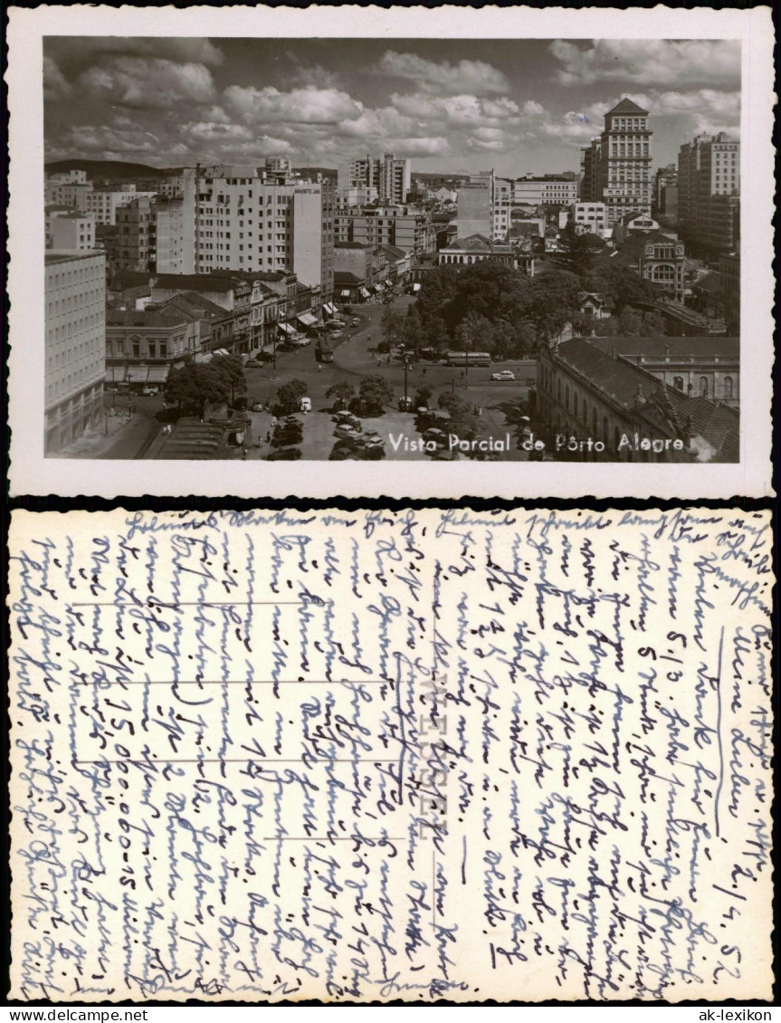 Postcard Porto Alegre Stadt-Ansicht, City-View, Vista Parcial 1952 - Sonstige & Ohne Zuordnung