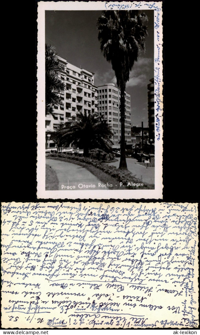 Porto Alegre Praca Otavio Rocha, Häuser-Ansicht, City-View 1952 Privatfoto - Sonstige & Ohne Zuordnung