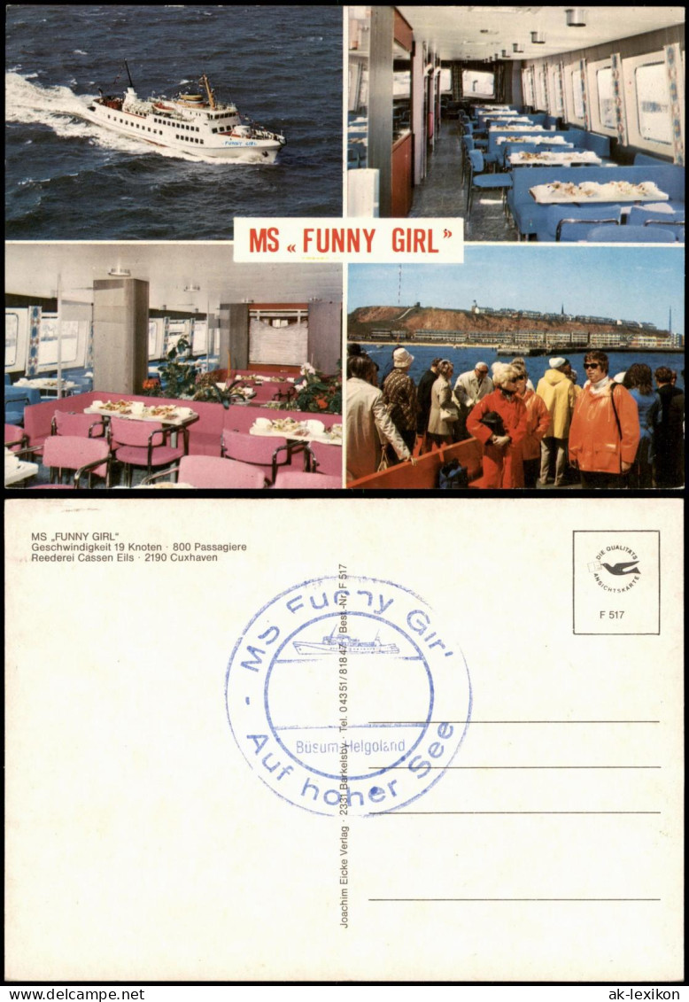 Ansichtskarte  MS "Funny Girl" 1985 - Ferries