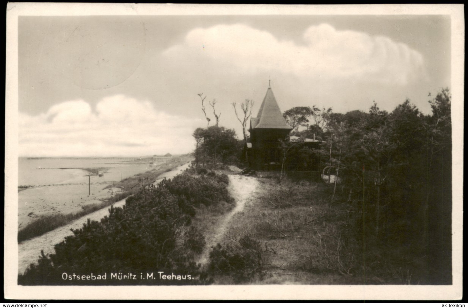 Ansichtskarte Graal-Müritz Strand Teehaus 1927 - Graal-Müritz