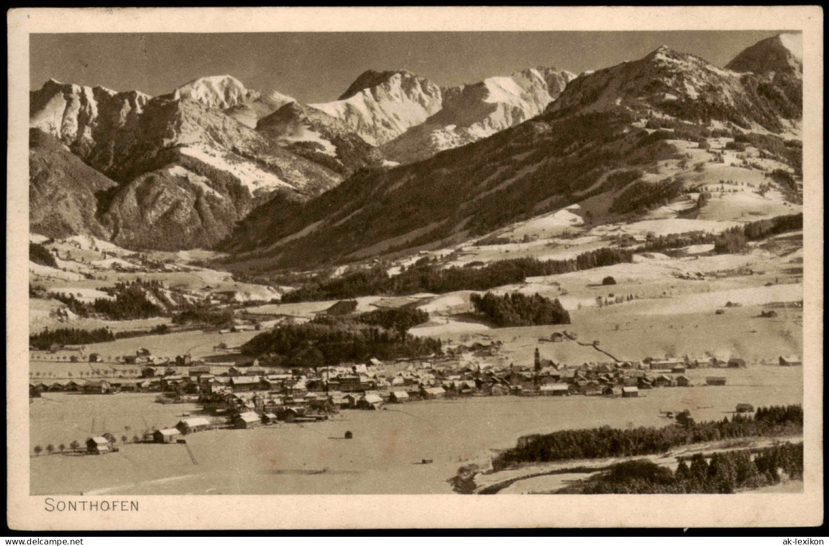 Ansichtskarte Sonthofen IO. Allgäuer Ski-Verbands-Wettläufe 1914 - Sonthofen