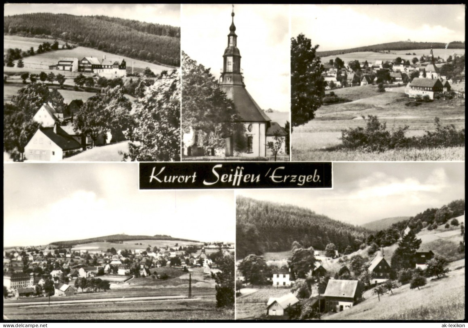 Ansichtskarte Seiffen (Erzgebirge) Überblick, Kapelle, Panorama 1974 - Seiffen