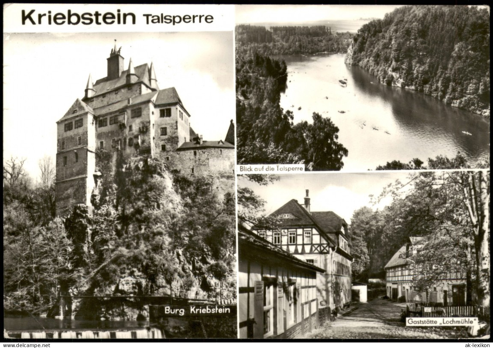 Lauenhain-Mittweida  Talsperre Kriebstein Zschopautalsperre 1978/1977 - Mittweida