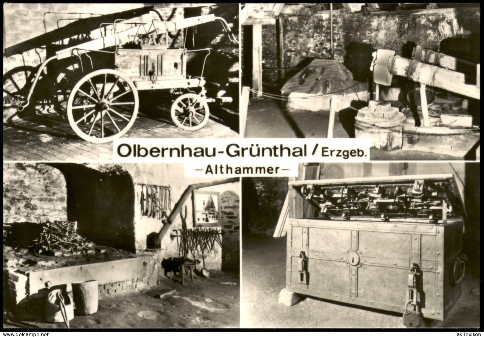 Ansichtskarte Kupferhammer-Grünthal-Olbernhau Althammer Mehrbildkarte 1975 - Olbernhau