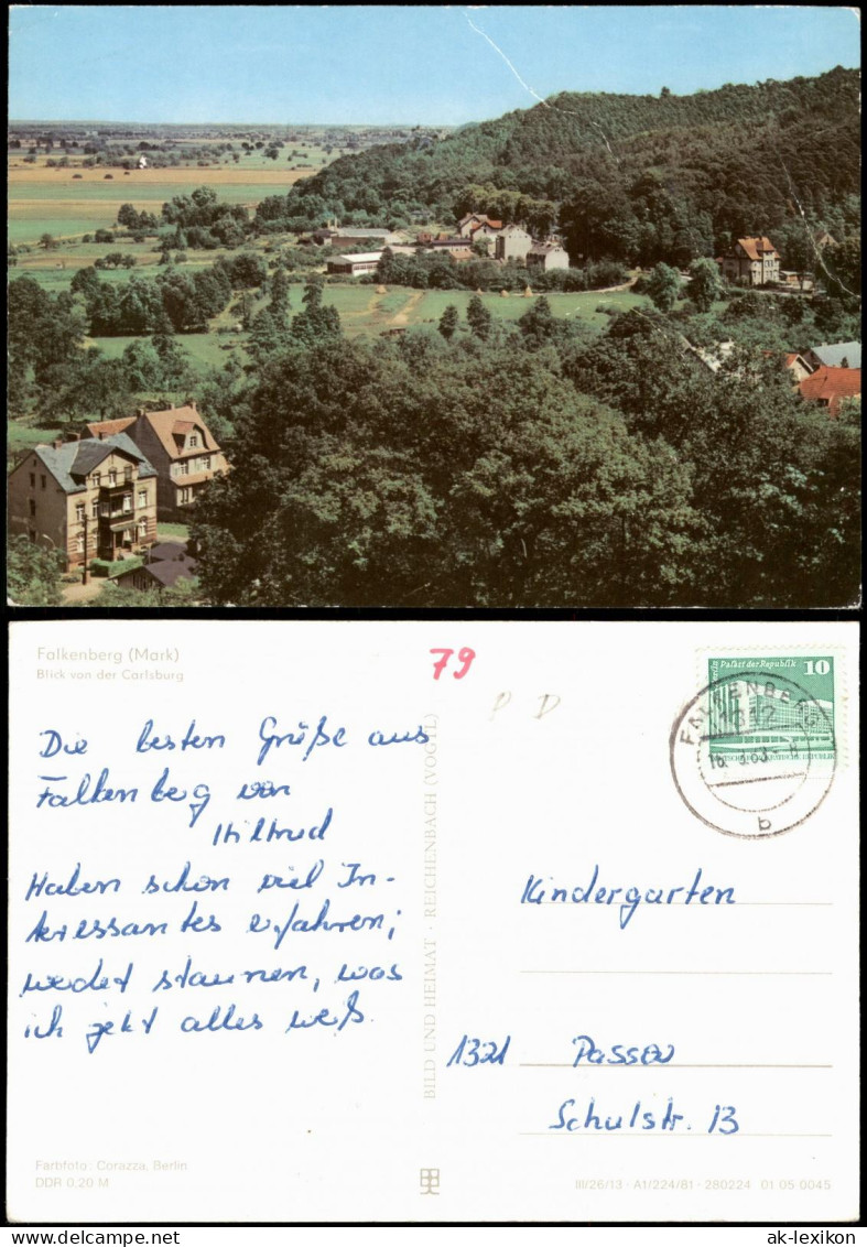 Ansichtskarte Falkenberg (Mark) Panorama-Ansicht 1981 - Falkenberg (Mark)