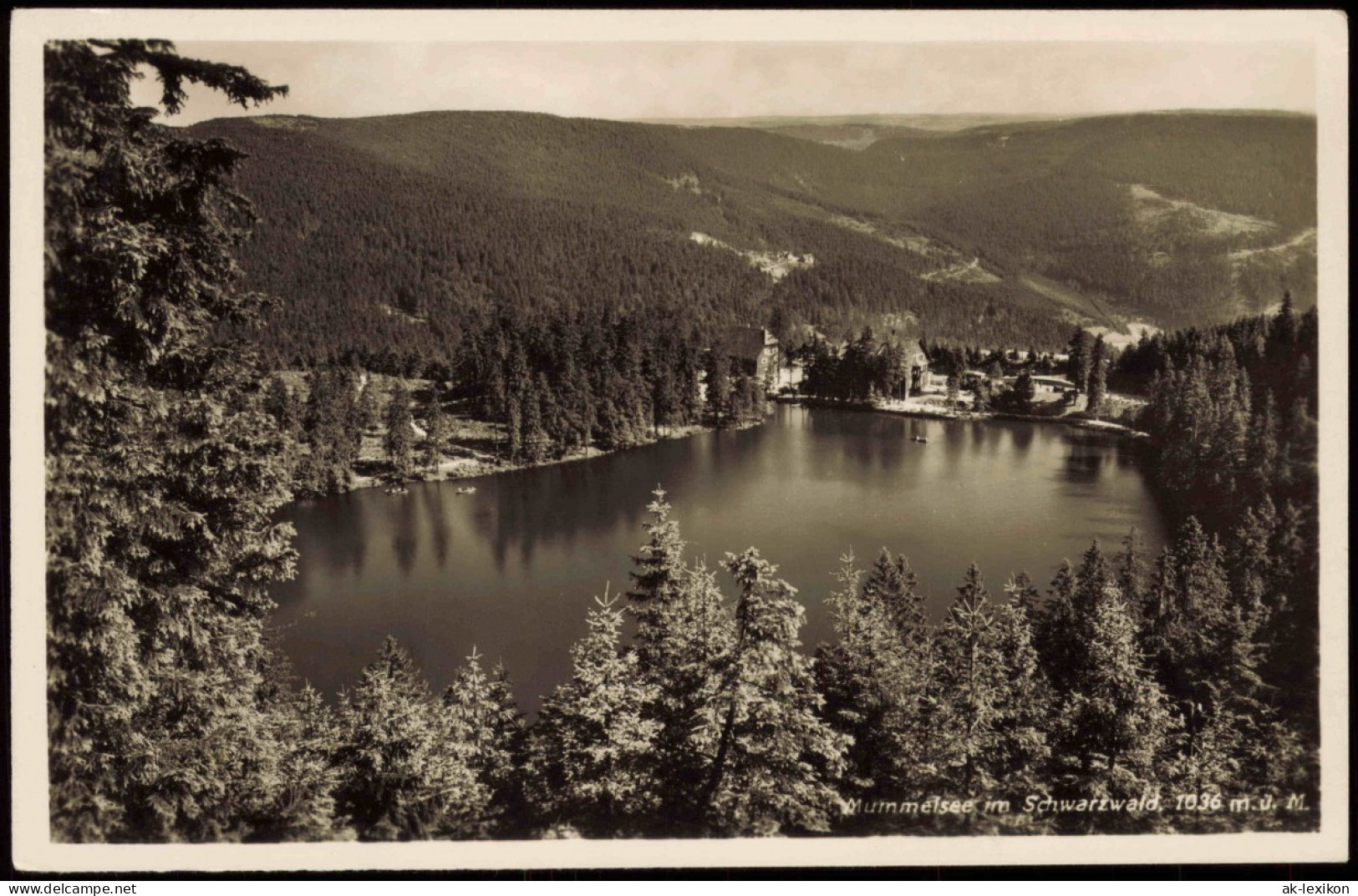 Ansichtskarte Achern Mummelsee Im Badischen Schwarzwald 1950 - Achern