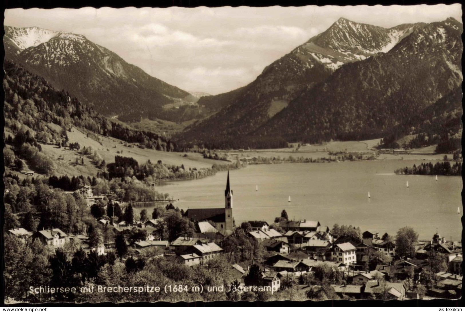 Ansichtskarte Schliersee Panorama-Ansicht 1959 - Schliersee