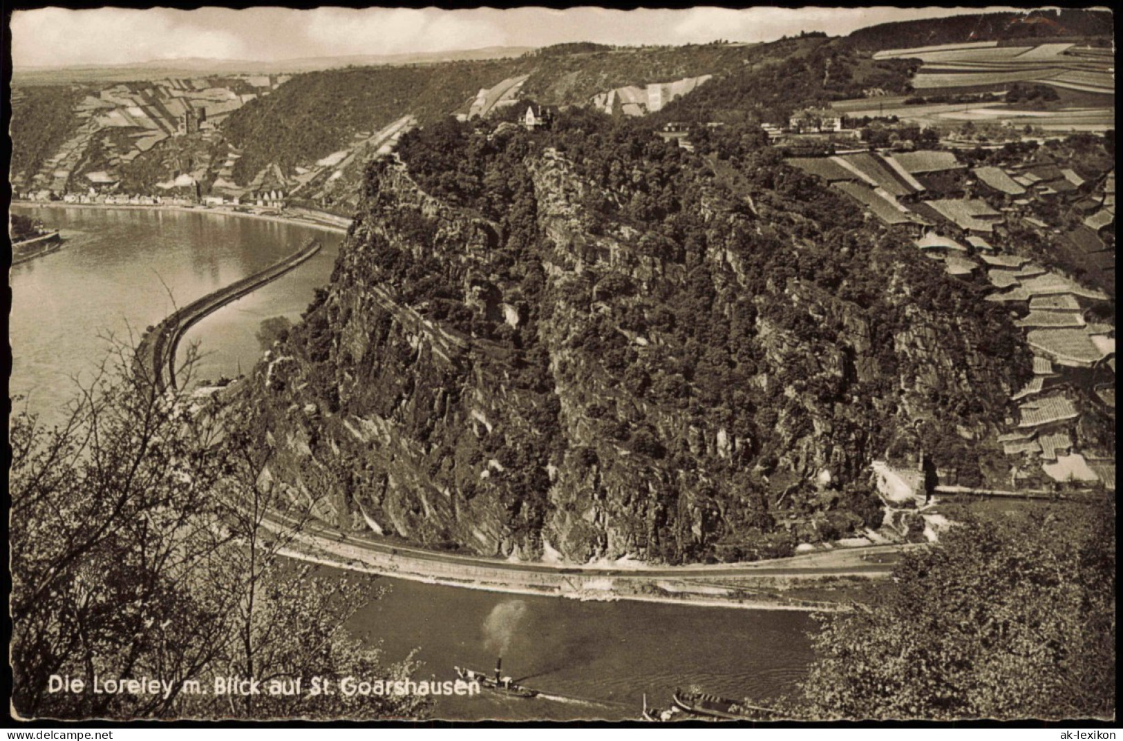 Ansichtskarte Sankt Goar Rheintal An Der Loreley; Blick St. Goarshausen 1957 - St. Goar