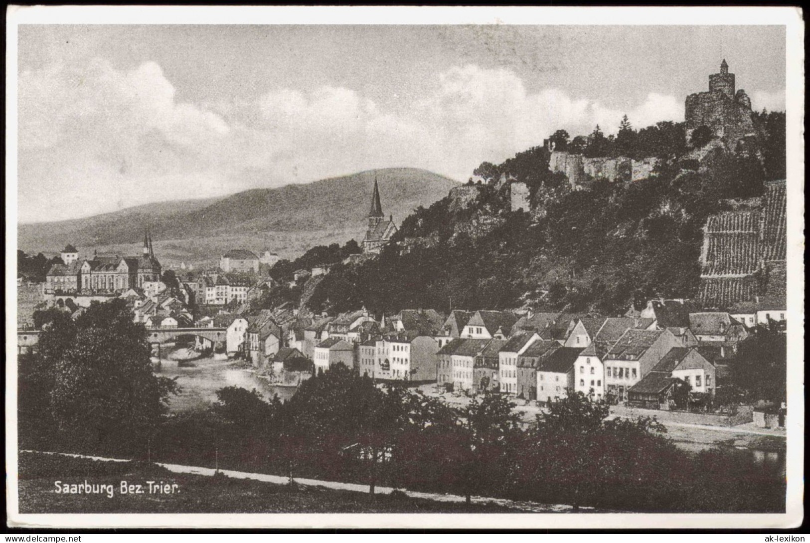 Ansichtskarte Saarburg/Trier Panorama Ansicht (anno 1930 Reproansicht) 2007 - Saarburg