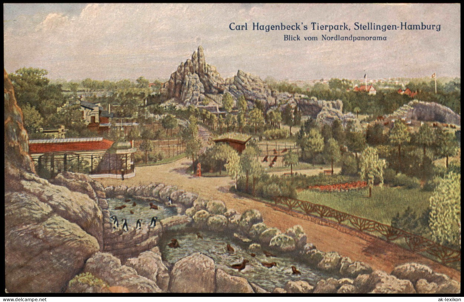 Stellingen-Hamburg Blick Vom Nordlandpanorama Tierpark Hagenbeck 1912 - Stellingen