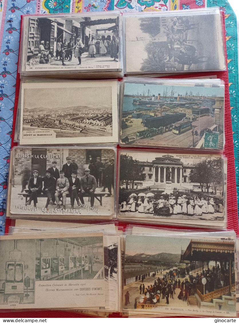 Lot De 98 Cpa Marseille Petite Et Bonne Carte Avec Animation Rue Exposition Bon Etat Etc - 100 - 499 Postcards