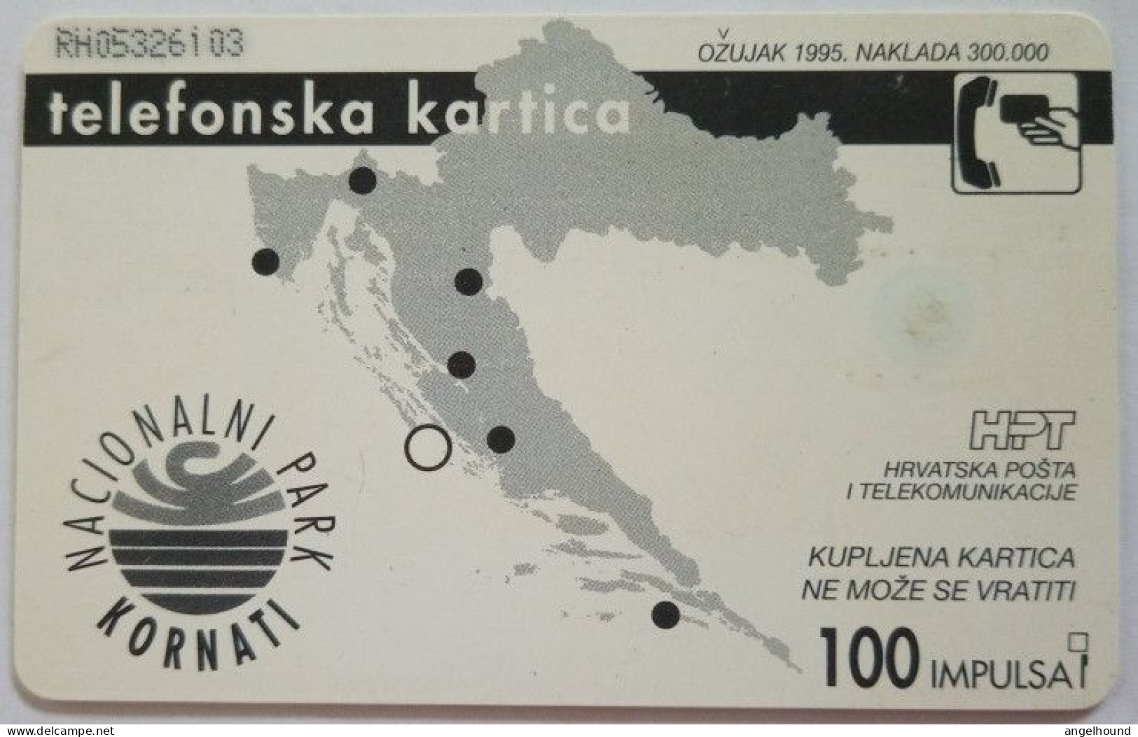 Croatia 100 Units Chip Card - Kornati - Croazia