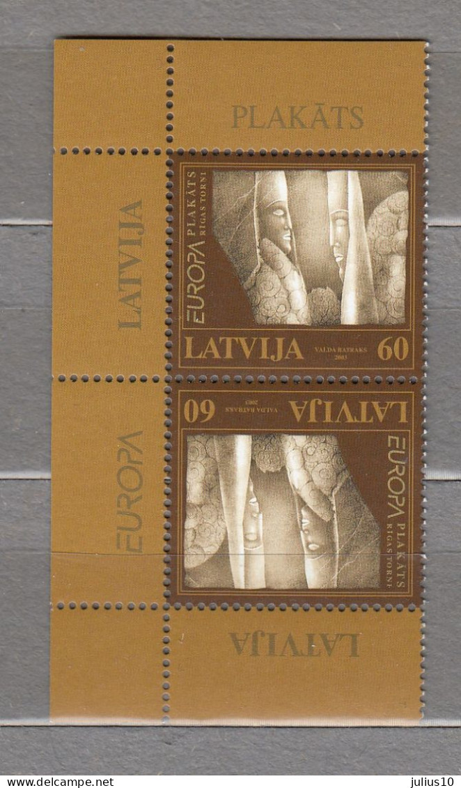 EUROPA CEPT 2003 Poster Latvia Mi 590 MNH (**) #Lv102 - Letonia