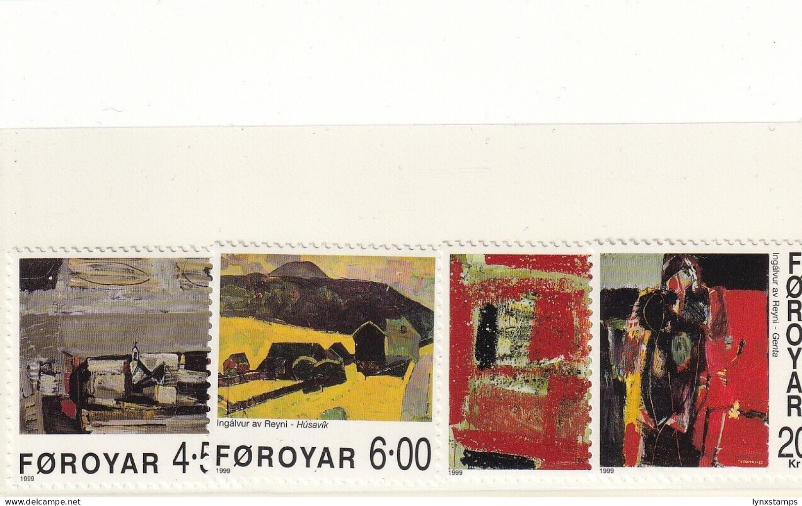 SA05 Faroe Islands 1999 Paintings By Ingálvurav Reyni Mint Stamp - Faroe Islands