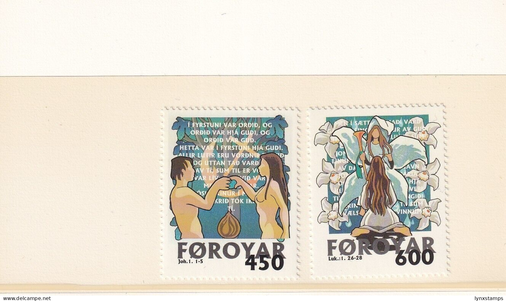 SA05 Faroe Islands 1999 Christmas Mint Stamp - Faroe Islands