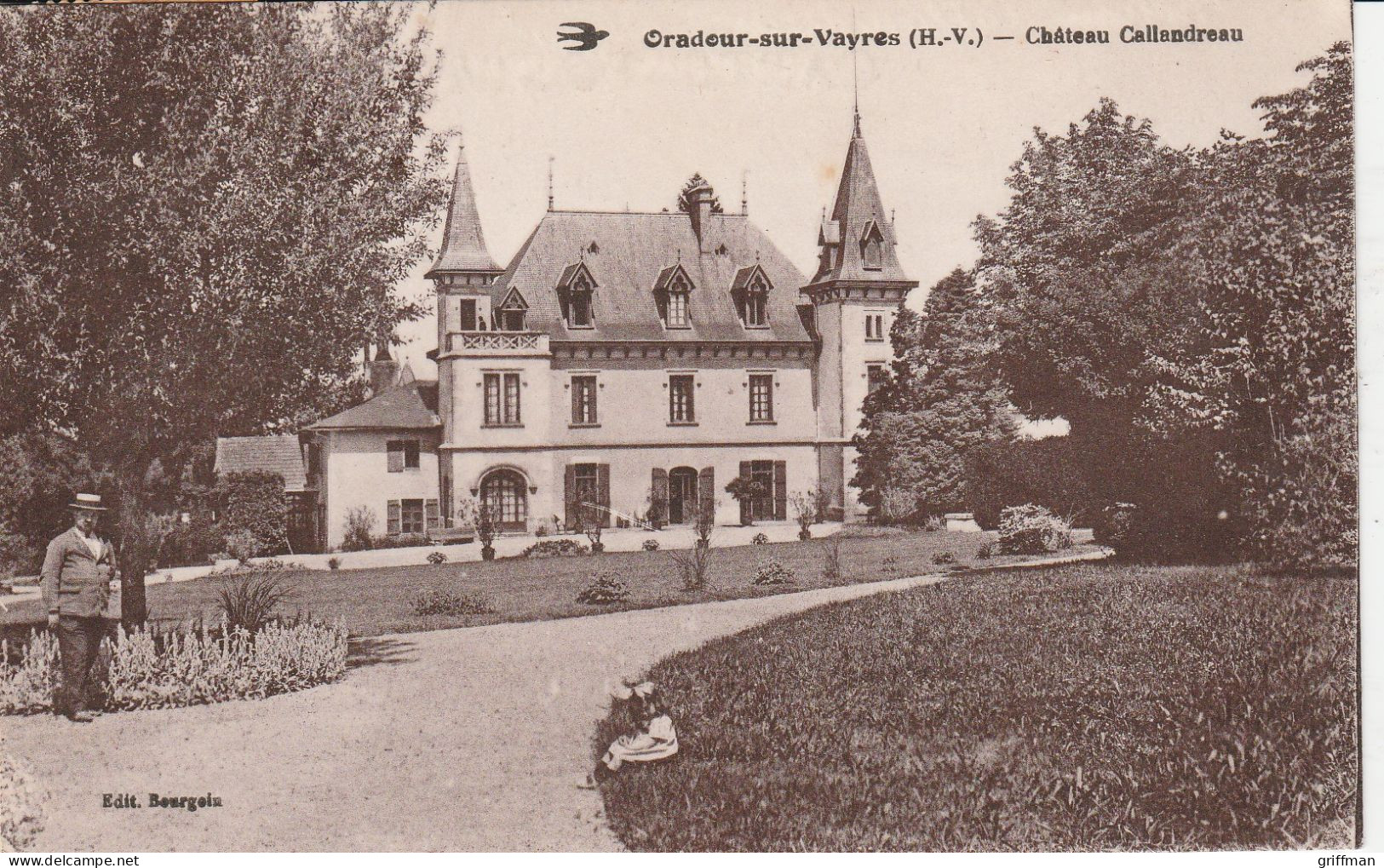 ORADOUR SUR VAYRES CHATEAU CALLANDREAU 1930 TBE - Oradour Sur Vayres