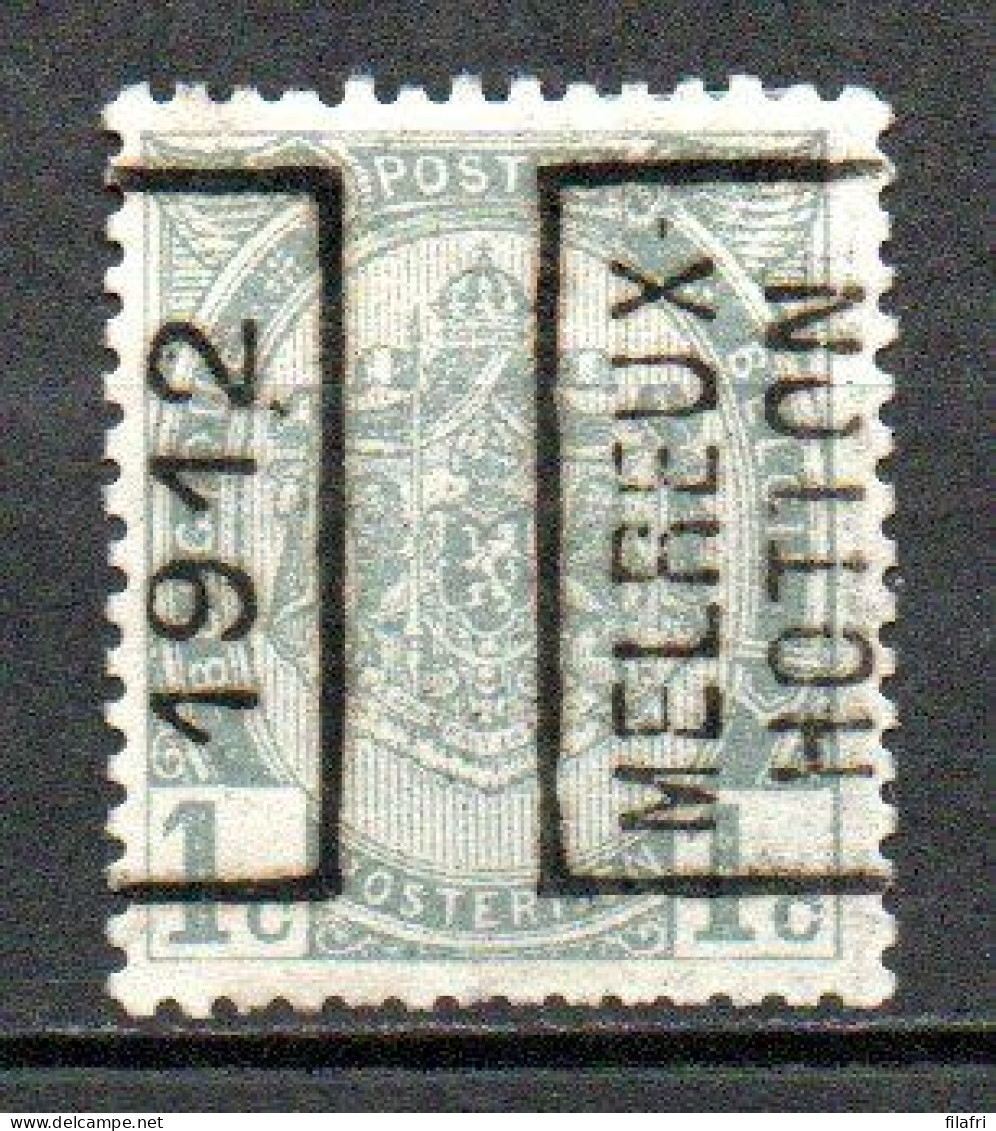 1852 Voorafstempeling Op Nr 81 - MELREUX HOTTON 1912 - Positie A - Roller Precancels 1910-19