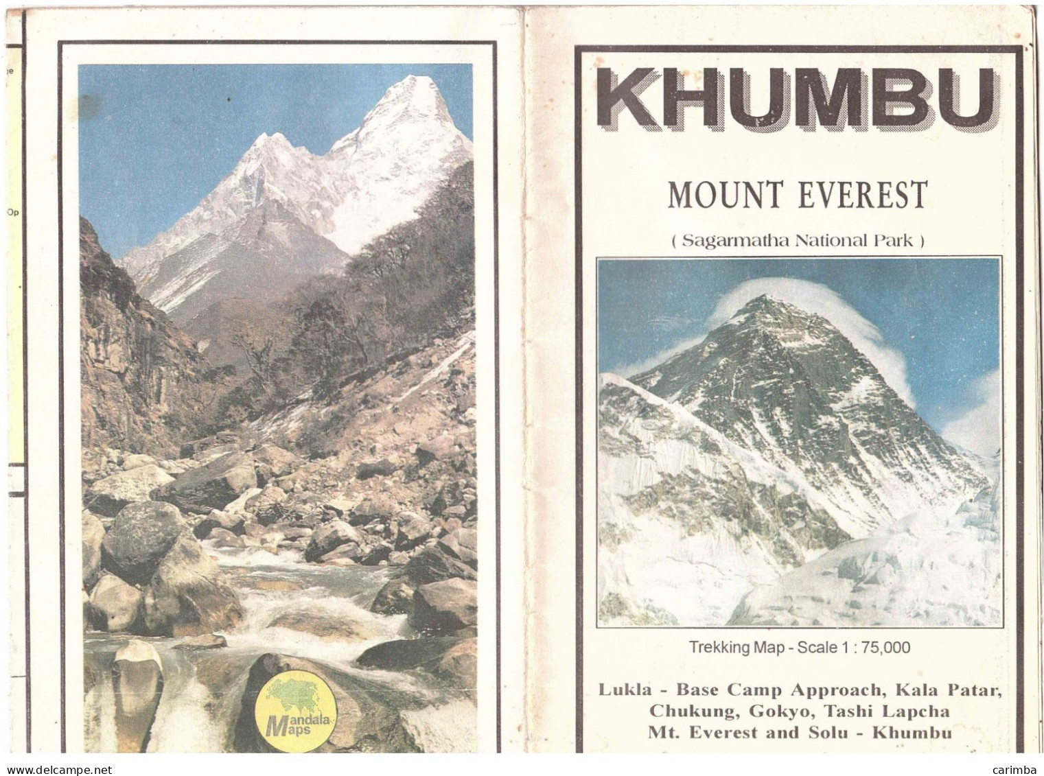 CARTINA KHUMBU MOUNT EVEREST - Toursim & Travels