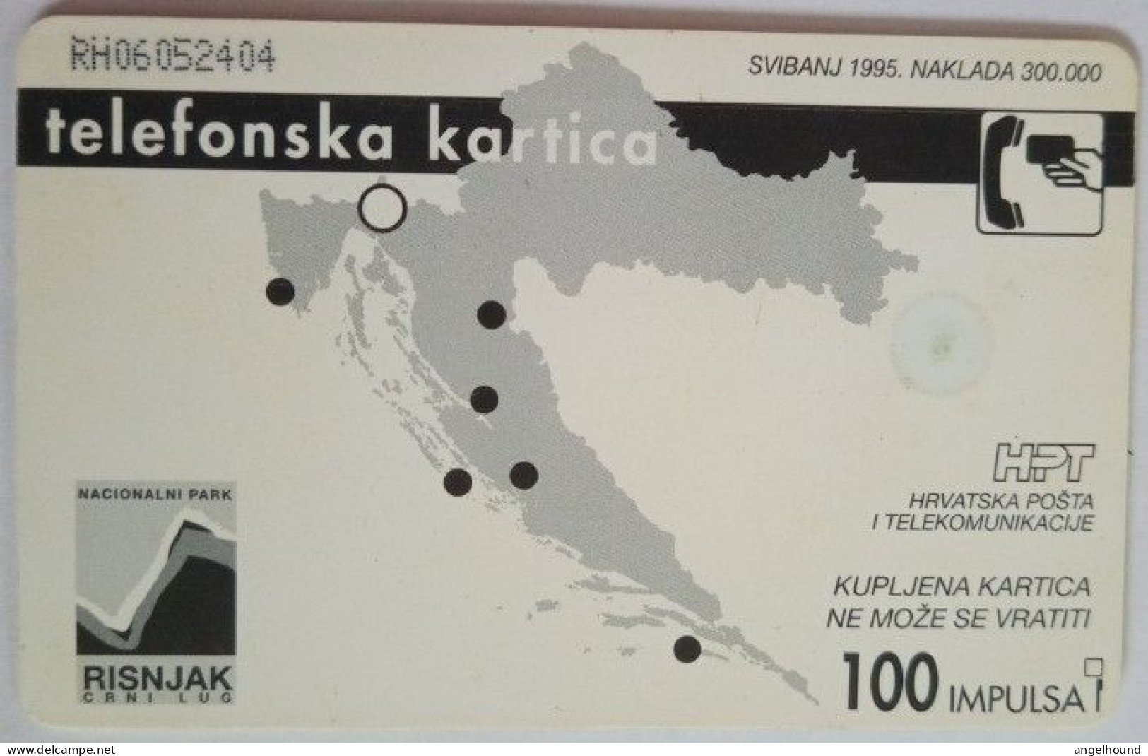 Croatia 100 Units Chip Card - Risnjak - Croatie