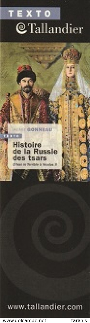 TALLANDIER - HISTOIRE DE LA RUSSIE DES TSARS - Marque-page TBon Etat (voir Scan) - Marcapáginas