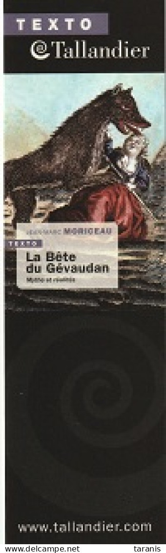 TALLANDIER - LA BETE DU GEVAUDAN - Marque-page TBon Etat (voir Scan) - Segnalibri