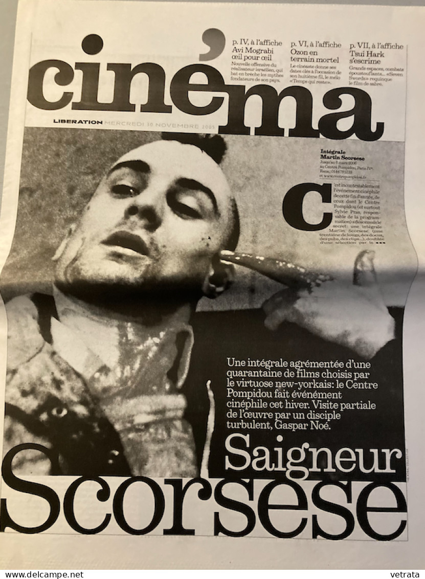 Martin Scorsese : 2 Suppléments Cinéma Libération (26/01/2005 : Aviator) / 30/11/2005 : Intégrale Au Centre Pompidou) & - Otros & Sin Clasificación