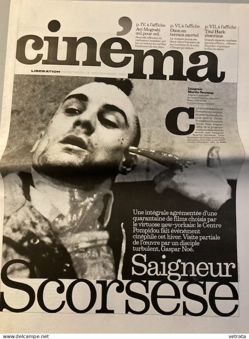 Martin Scorsese : 2 Suppléments Cinéma Libération (26/01/2005 : Aviator) / 30/11/2005 : Intégrale Au Centre Pompidou) & - Andere & Zonder Classificatie