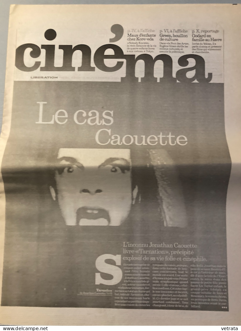 Jonathan Caouette : 2 Suppléments Cinéma Libération (10/11/2004 : Tarnatiuon / 02/05/2012 : Walk Away Renée) & 1 Plaquet - Autres & Non Classés