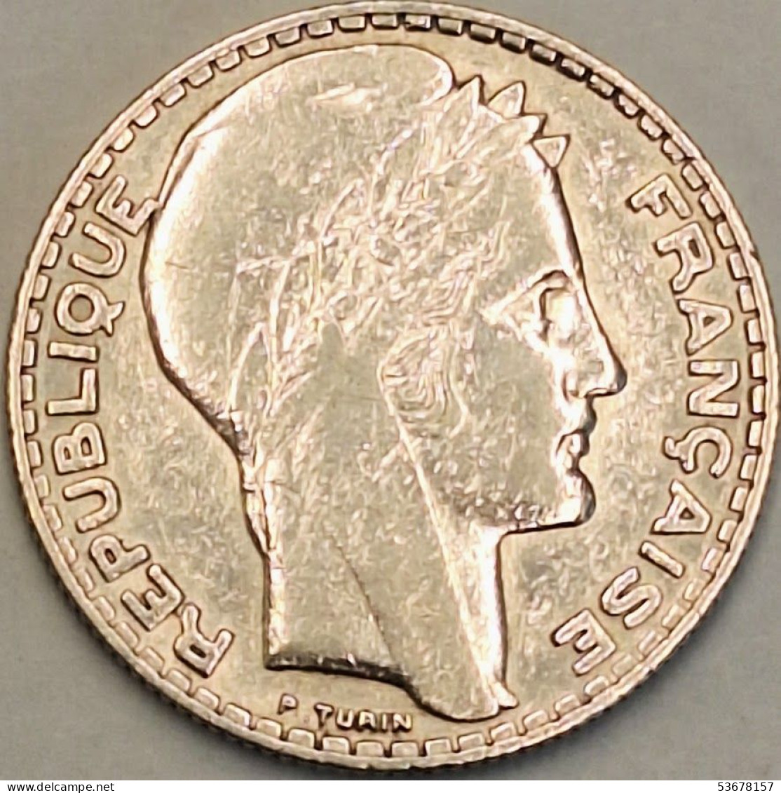 France - 10 Francs 1933, KM# 878, Silver (#4134) - 10 Francs