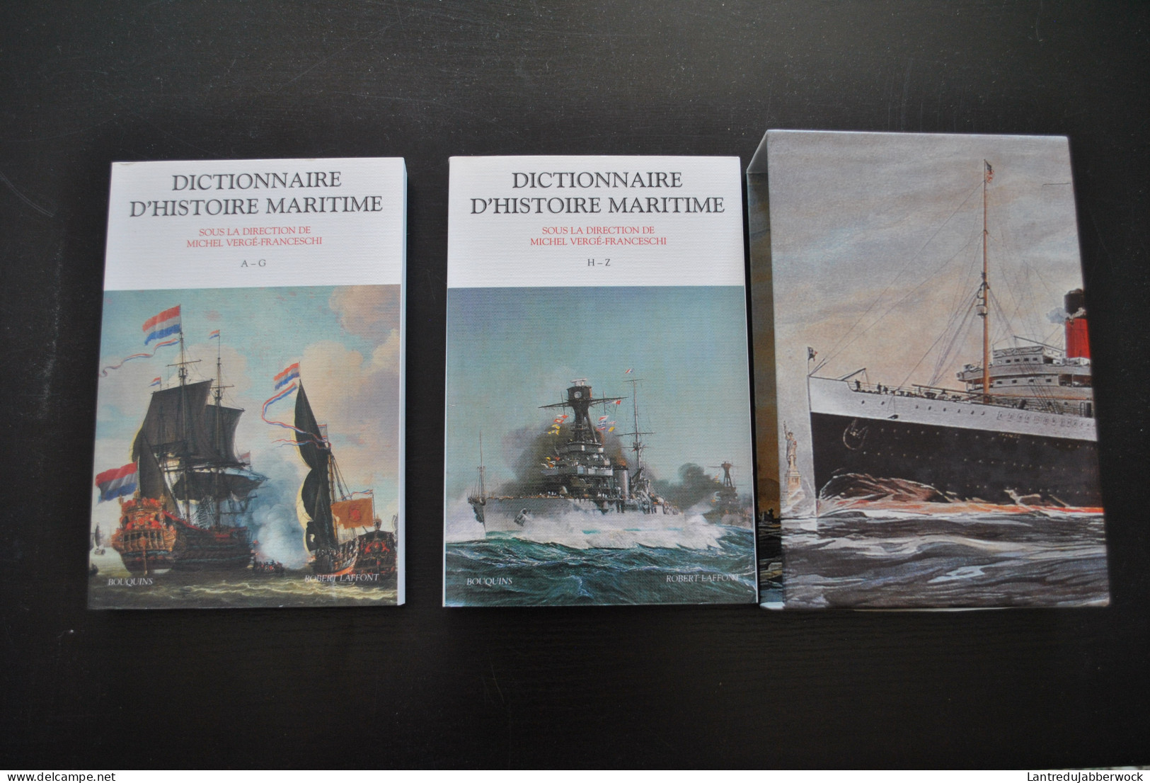 Michel VERGE-FRANCESCHI Dictionnaire D'histoire Maritime COMPLET En 2 Volumes Collection Bouquins Marin Bateau Navire - Boats