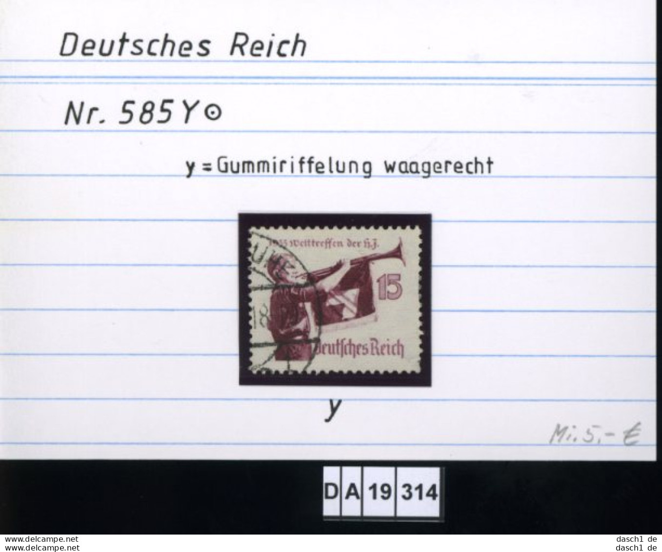 Deutsches Reich , 585 , PLF / Abart - Siehe Foto - Variétés & Curiosités