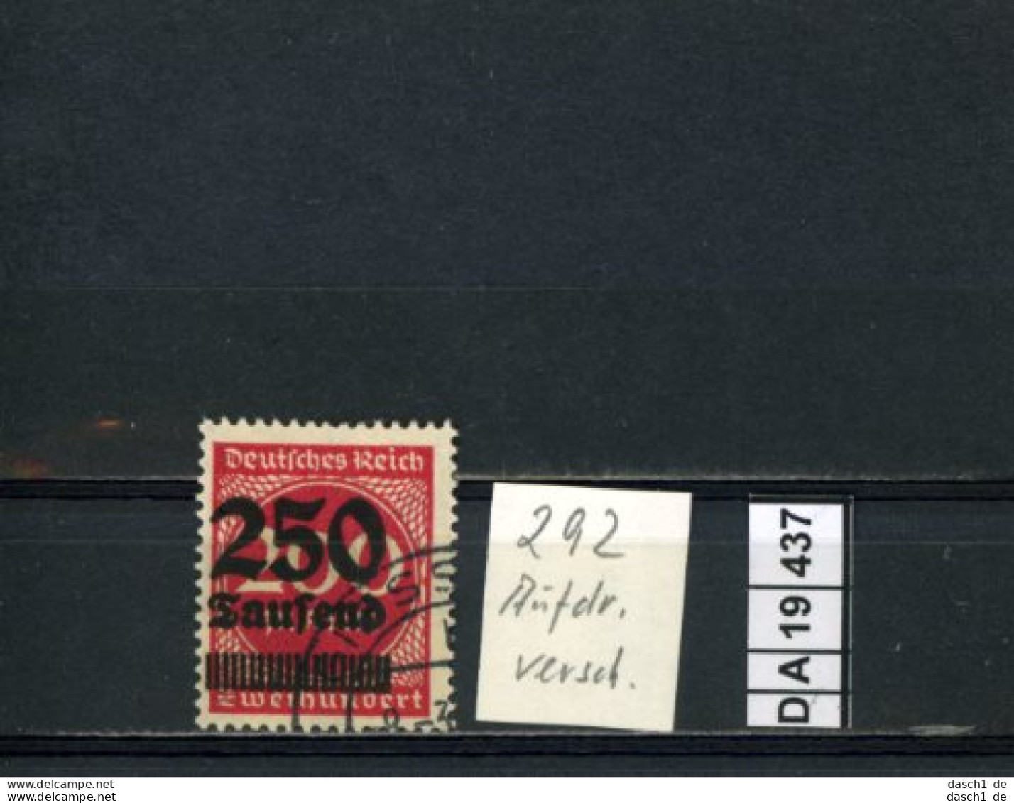 Deutsches Reich , 4 Abarten, Xx, X, O, Ex. 290 - 303, Aufdruck Verschoben - Plaatfouten & Curiosa