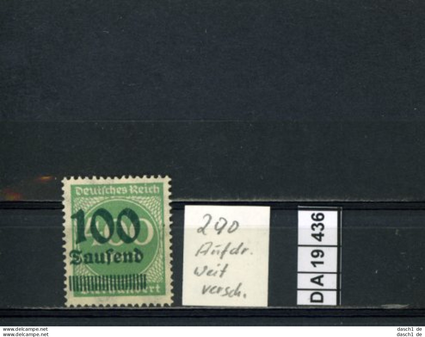 Deutsches Reich , 4 Abarten, Xx, X, O, Ex. 290 - 303, Aufdruck Verschoben - Abarten & Kuriositäten