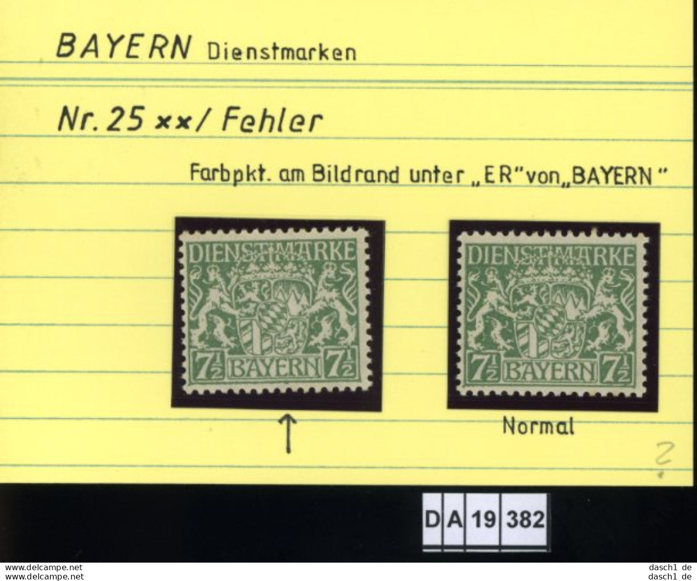 AD Bayern , D 25 , PLF / Abart - Siehe Foto - Ungebraucht