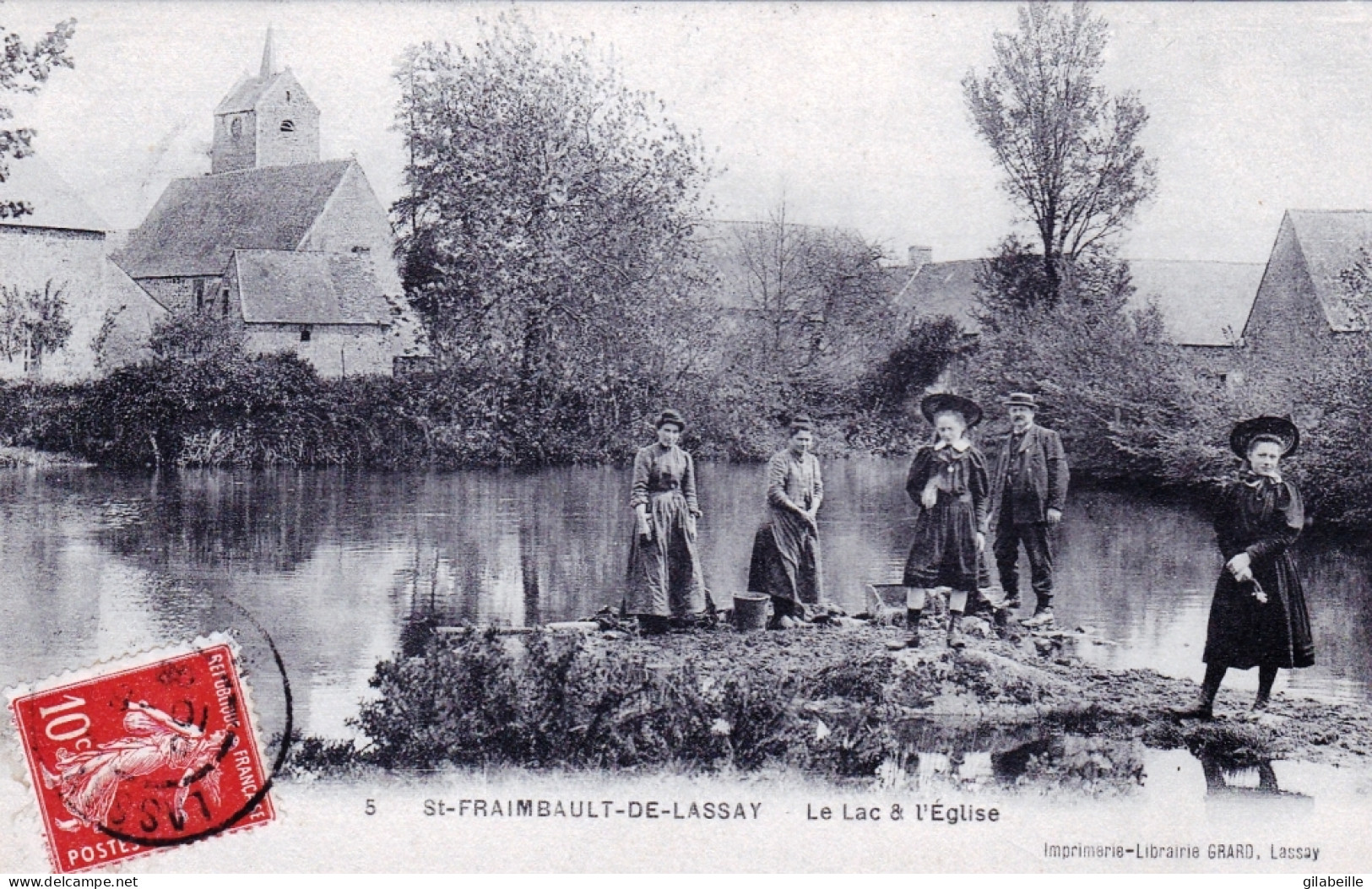 53 - Mayenne - SAINT FRAIMBAULT De LASSAY ( Lassay Les Chateaux ) Le Lac A L Eglise - Lassay Les Chateaux