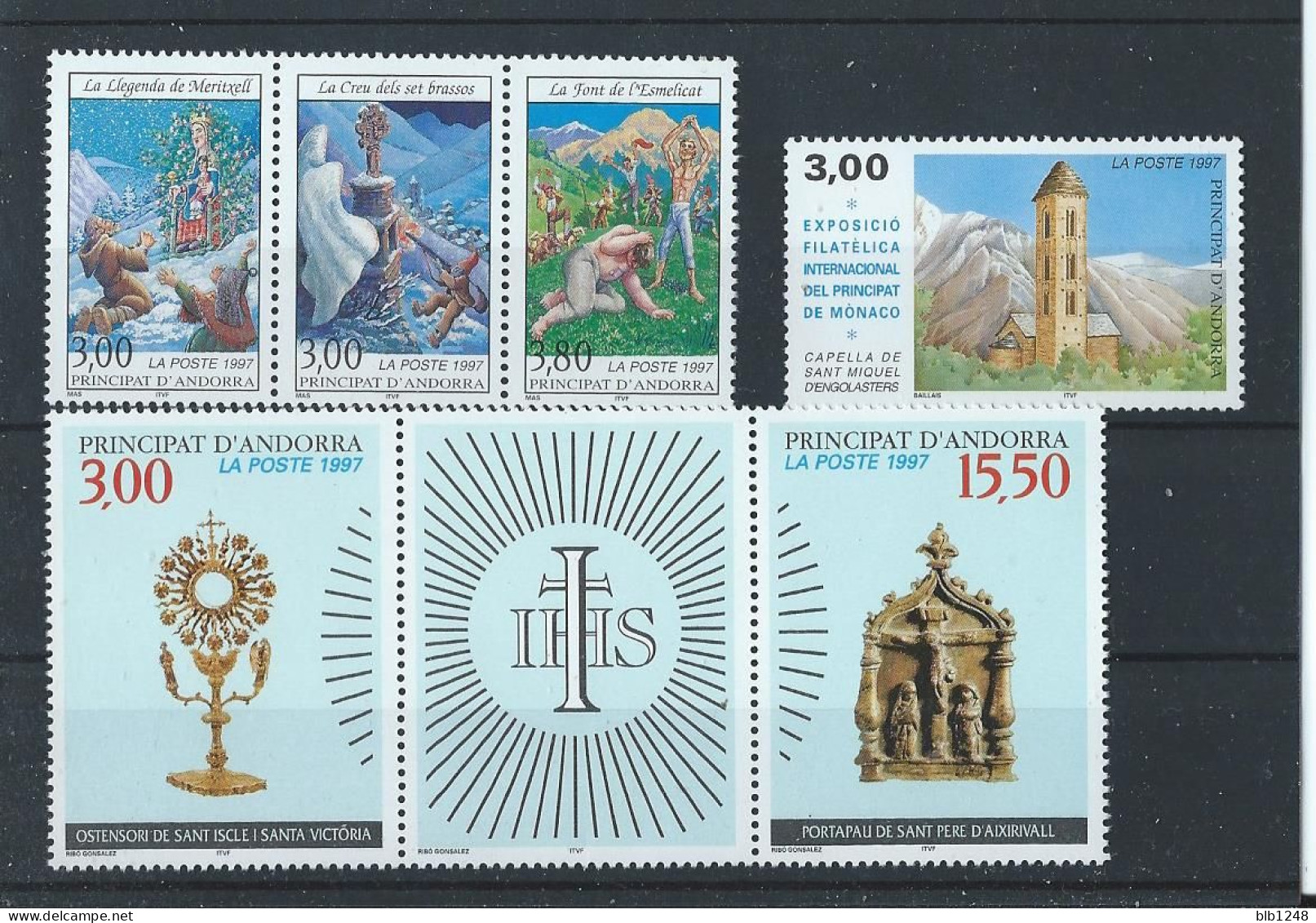 Timbres Neufs Sans Charniere Andorre 1997 7.76 Euros; De Faciale - Unused Stamps