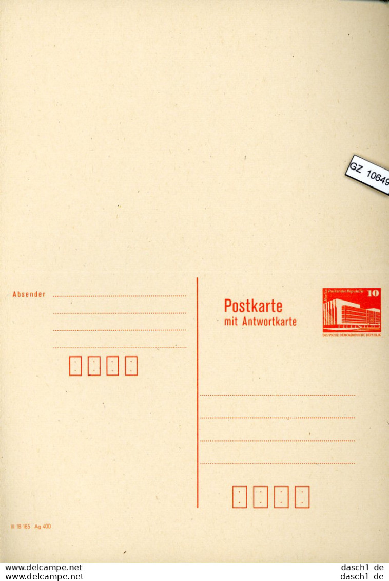 DDR, 6 Lose P 88 - Postkarten - Ungebraucht