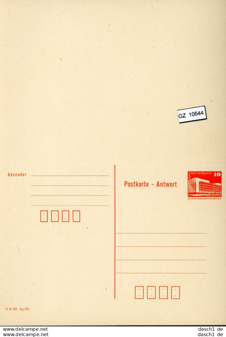 DDR, 6 Lose P 88 - Cartoline - Nuovi